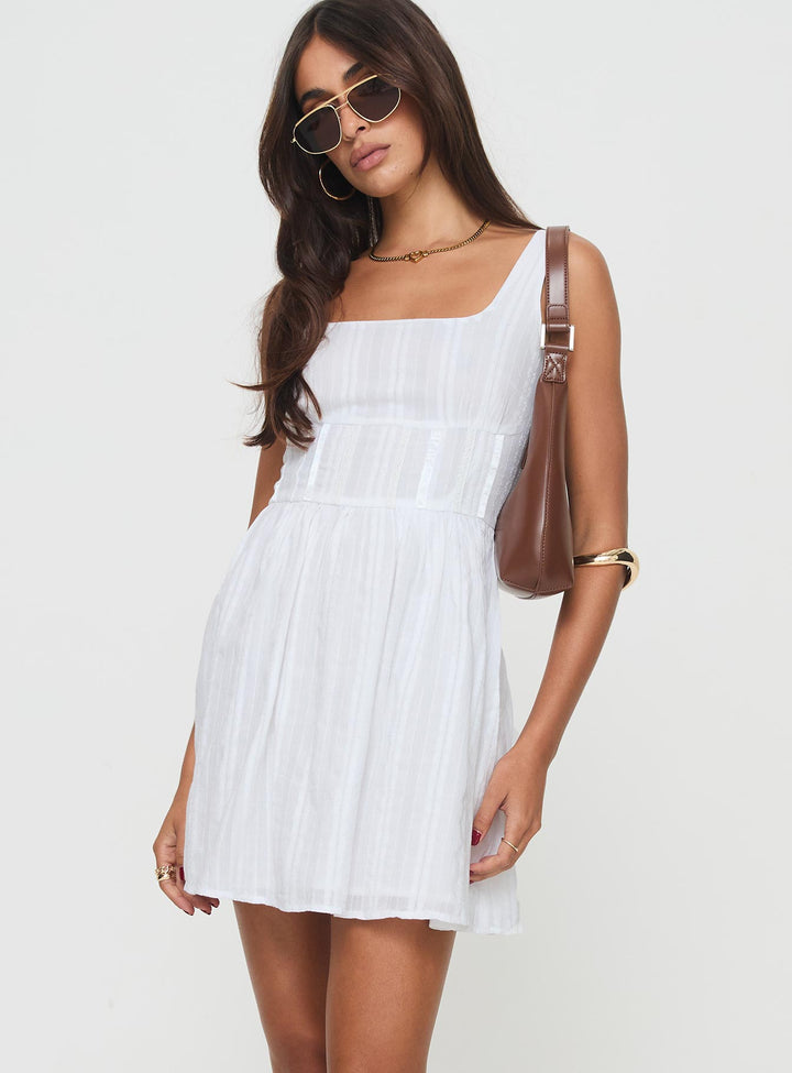 Lilli | Mini dress white low impact
