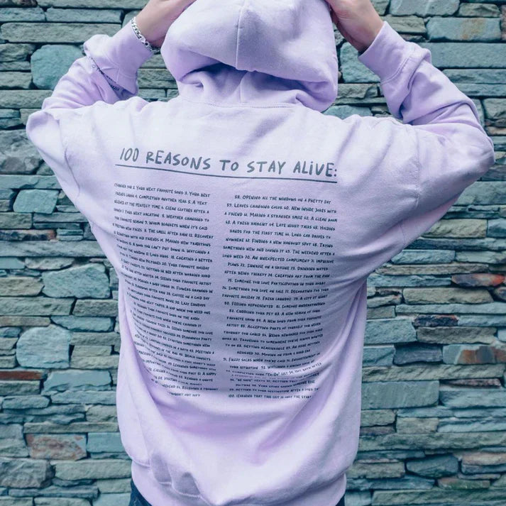 Moritz | 100 reasons to stay alive Hoodie (keep going)