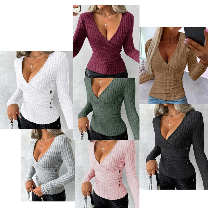 Elenore l Tight-fitting ribbed sweater