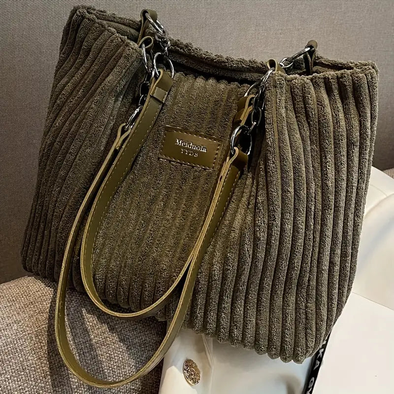 Lyssa | Ribbed velvet bag