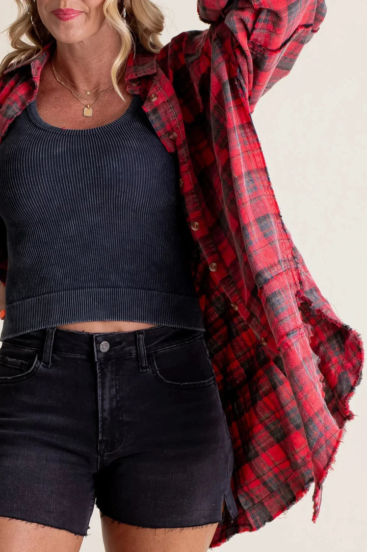 Gerhardina | Oversized washed flannel