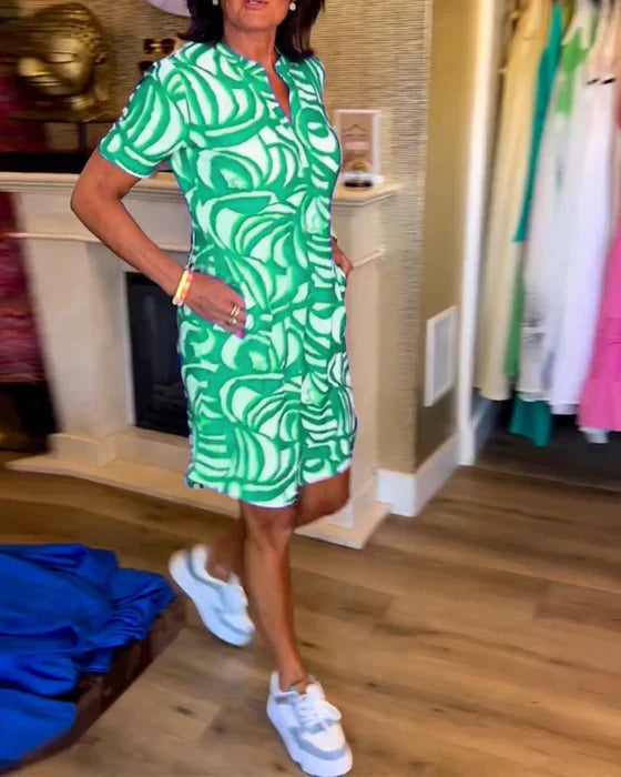 Nerina l V-neck dress