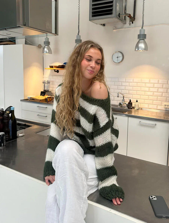 Edda | Striped knit sweater