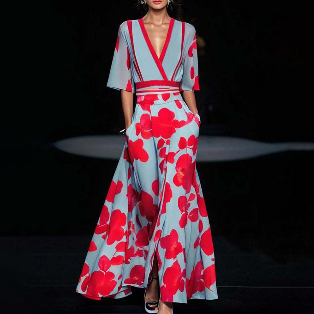 Sina | Elegant cotton dress with sleeves