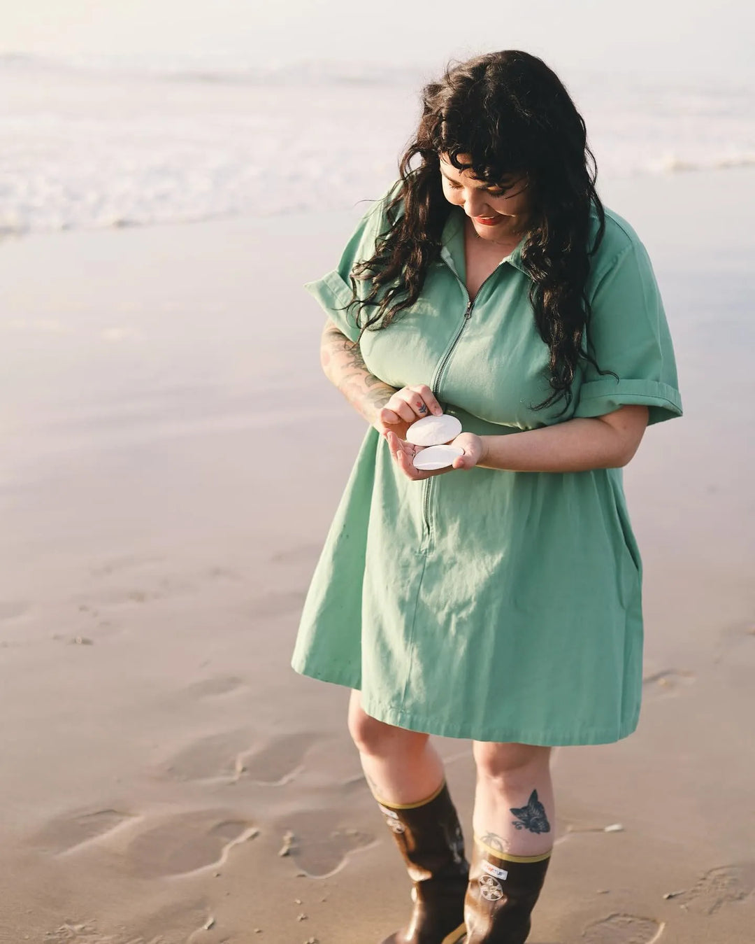 Ludmila | Utility dress with cinch zipper