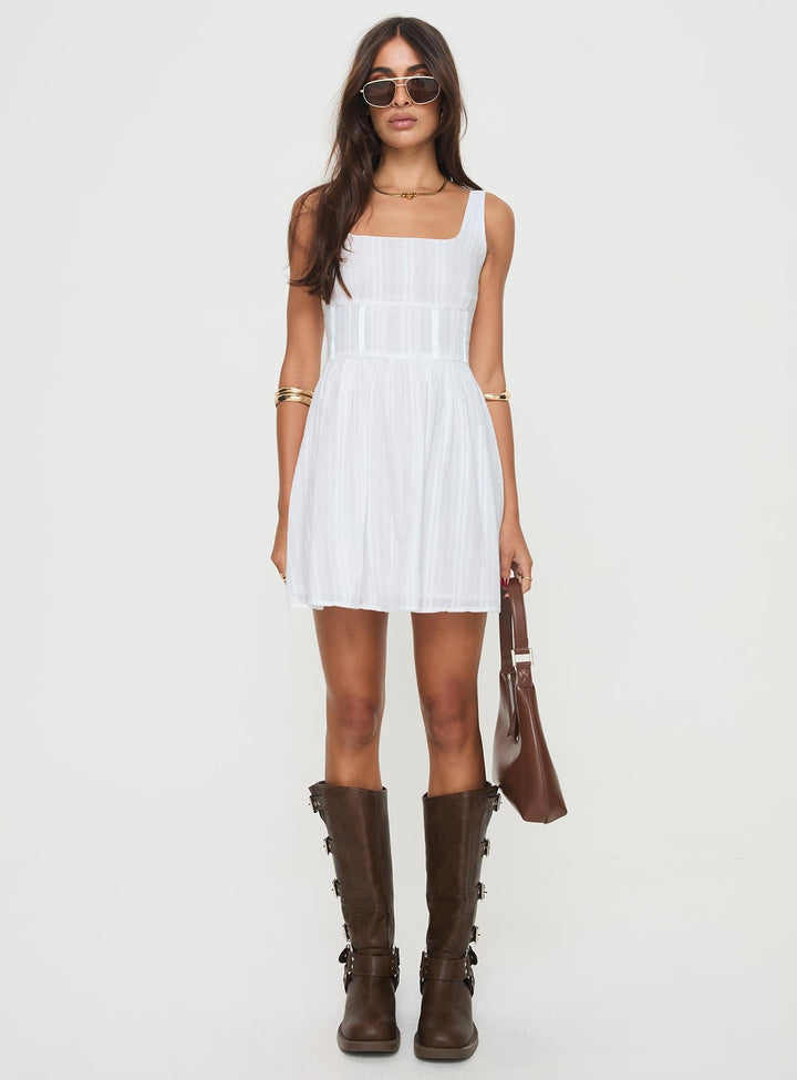 Lilli | Mini dress white low impact