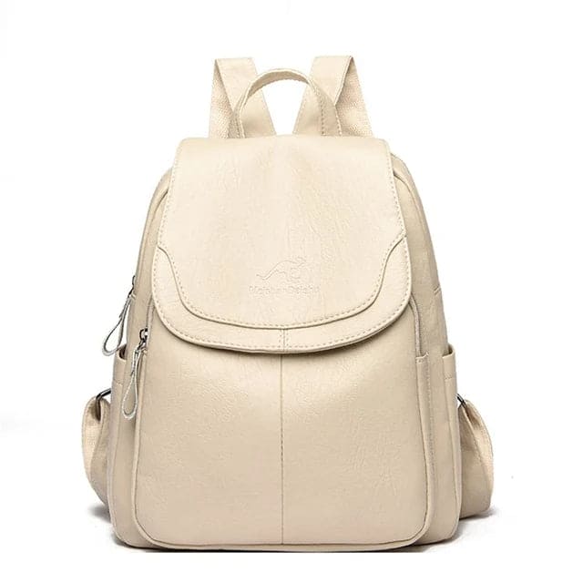 Emorie | Anti-theft leather backpack