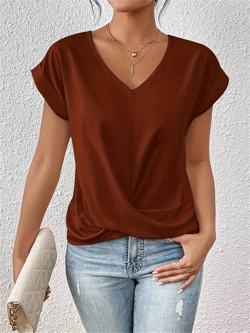 Yara | Short-sleeved top made from organic cotton