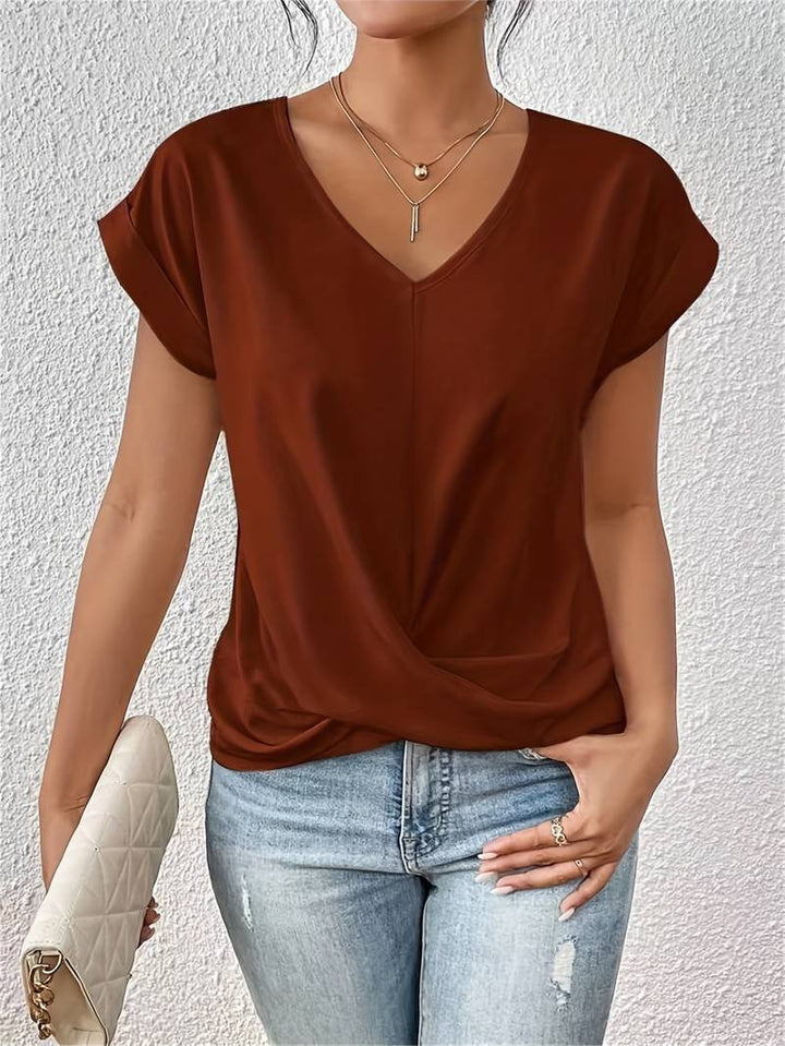 Yara | Short-sleeved top made from organic cotton