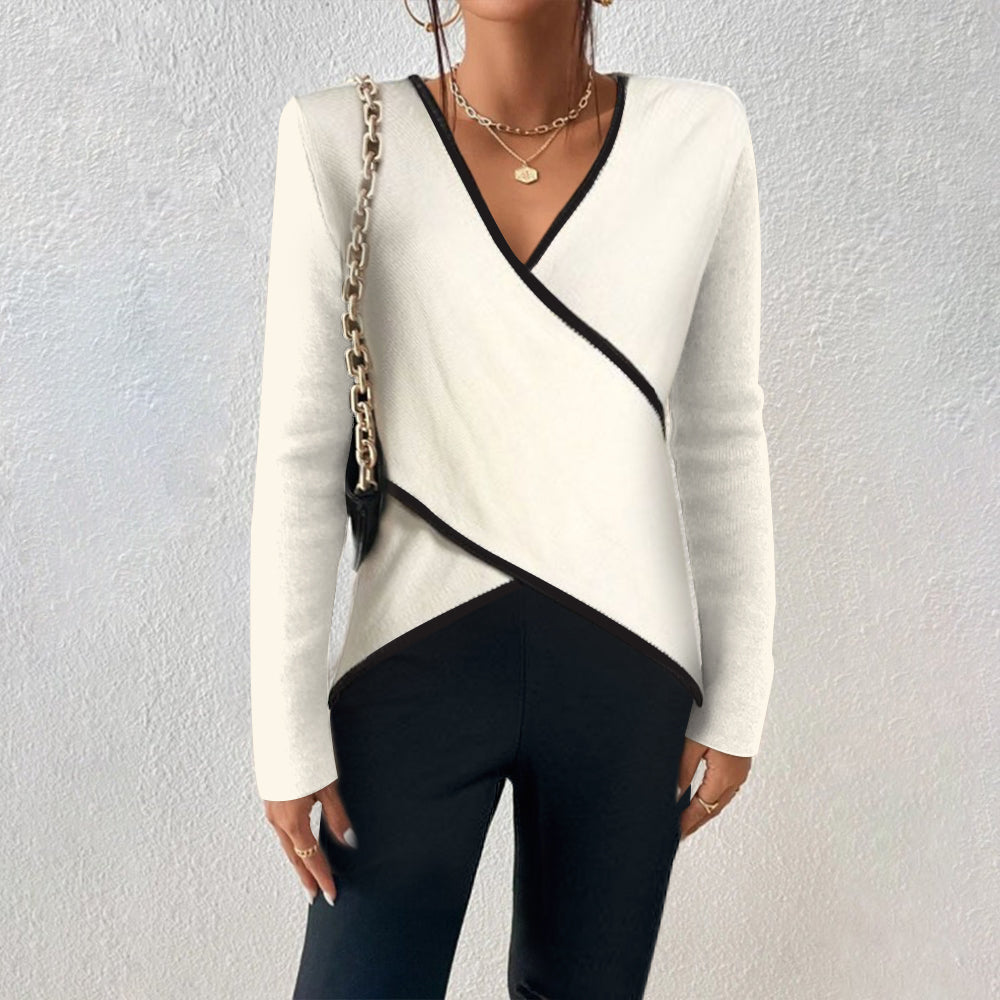 Emmalyn | Elegant sweater with V-neck