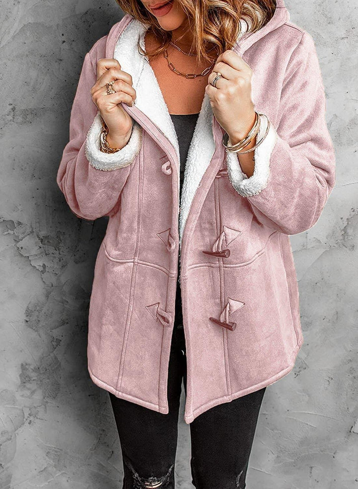 Augusta | Women's coat with hood and velvet horn