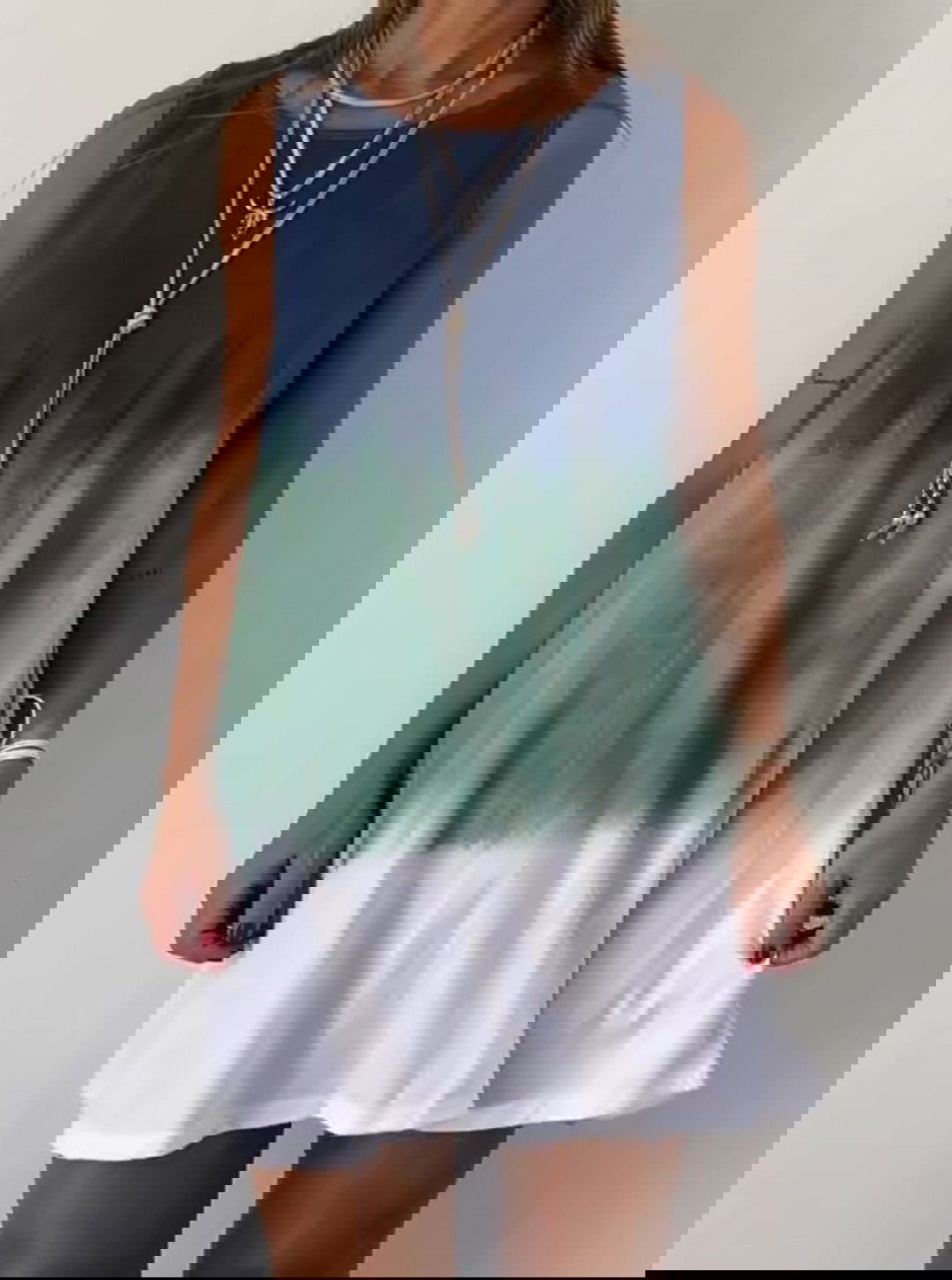 Antonia | Airy A-line summer dress in ombre style