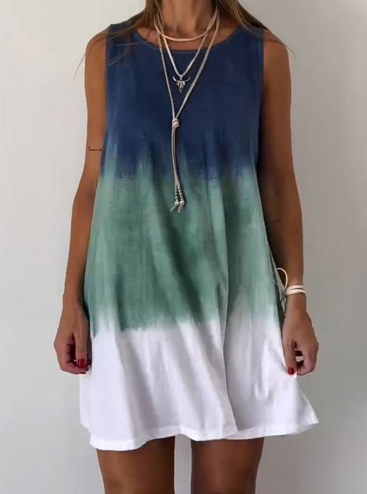 Antonia | Airy A-line summer dress in ombre style