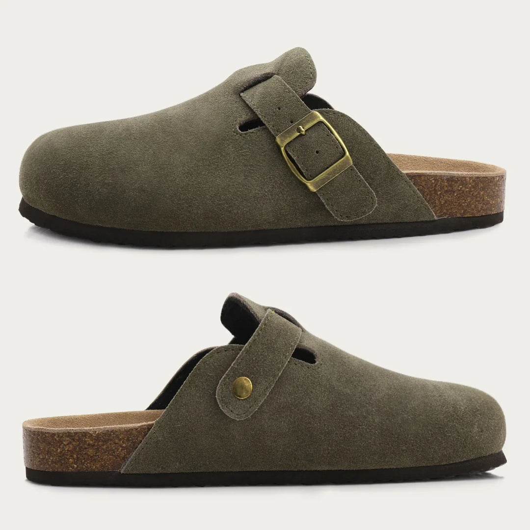 Berthold | Suede leather clog