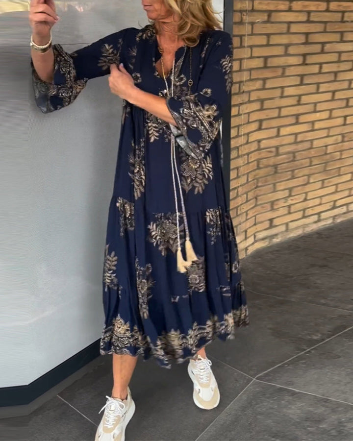Edeltraud | New vintage dress with loose V-neckline