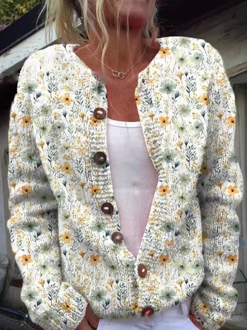 Lynleigh | Cardigan with floral pattern