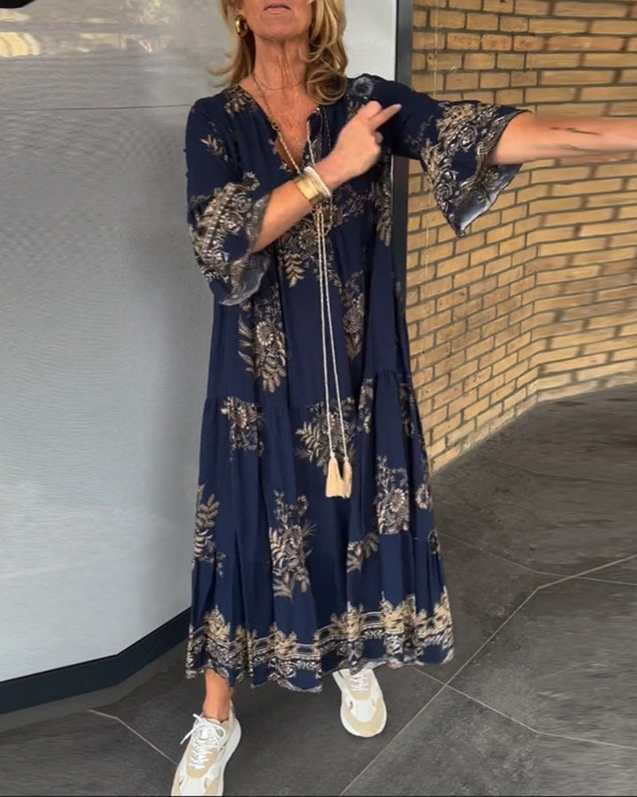 Edeltraud | New vintage dress with loose V-neckline