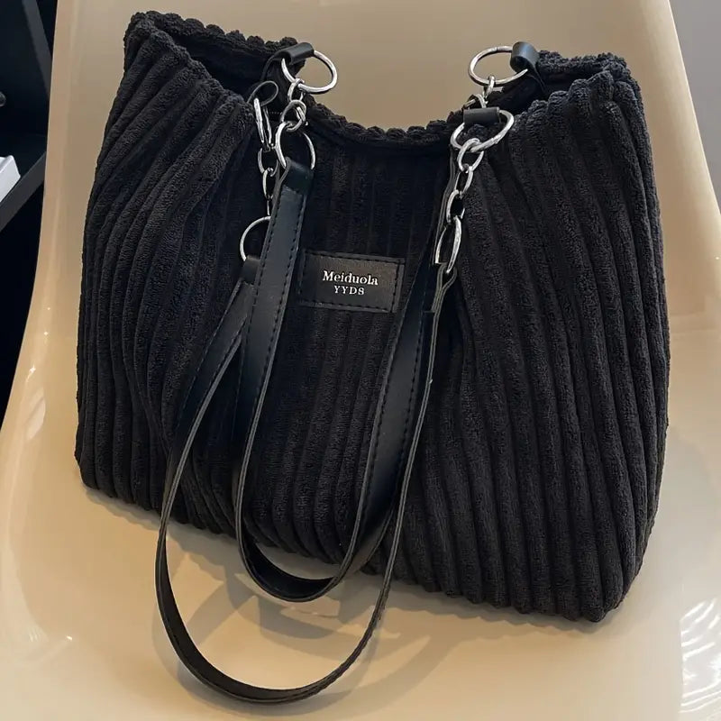 Lyssa | Ribbed velvet bag
