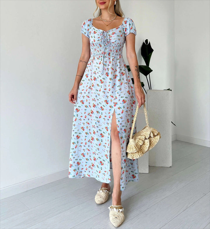 Rosamund | Midi dress with floral print