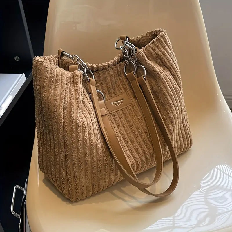 Lyssa | Ribbed velvet bag