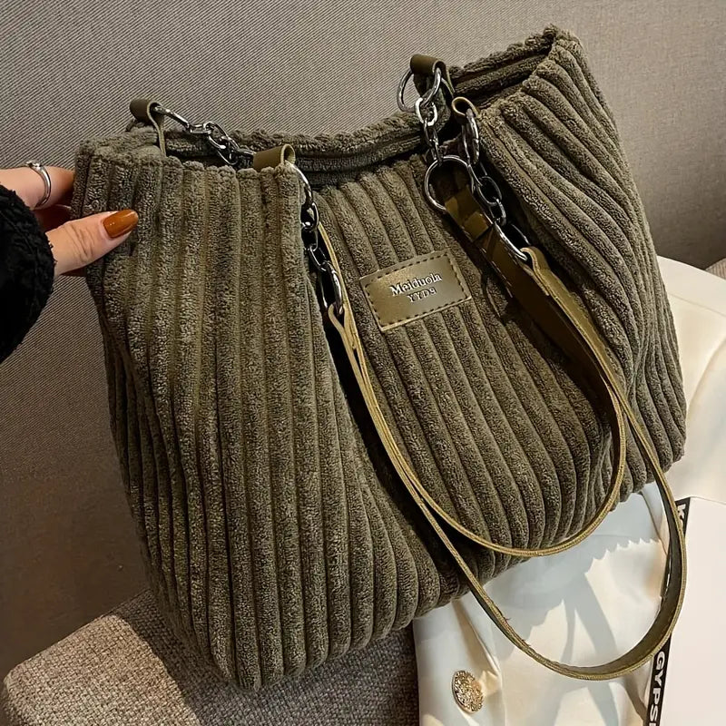 Lyssa | Ribbed velvet bag