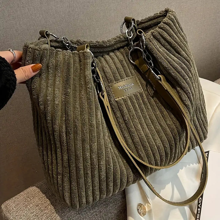 Lyssa | Ribbed velvet bag