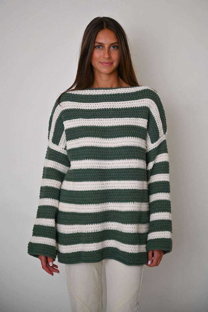 Malena | Striped Pullover Sweater