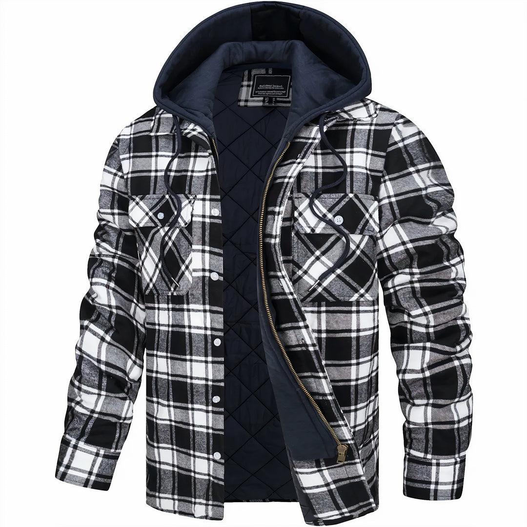 Pankraz | Checked jacket with zipper