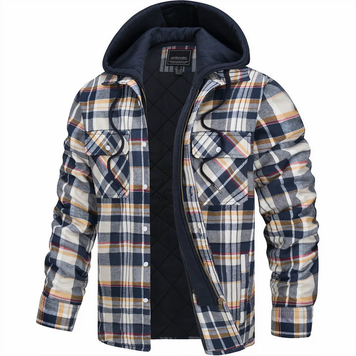 Pankraz | Checked jacket with zipper