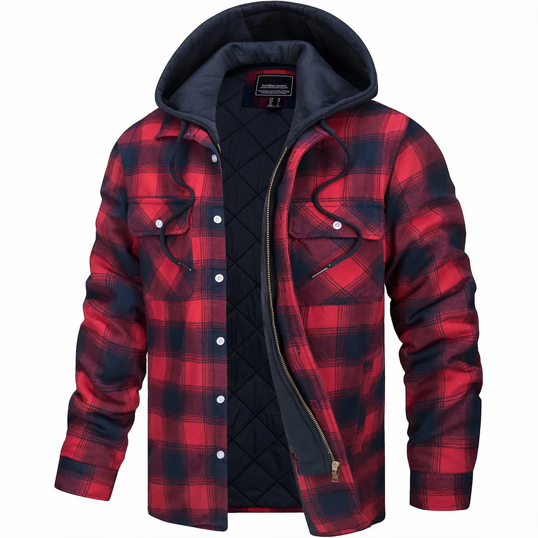 Pankraz | Checked jacket with zipper