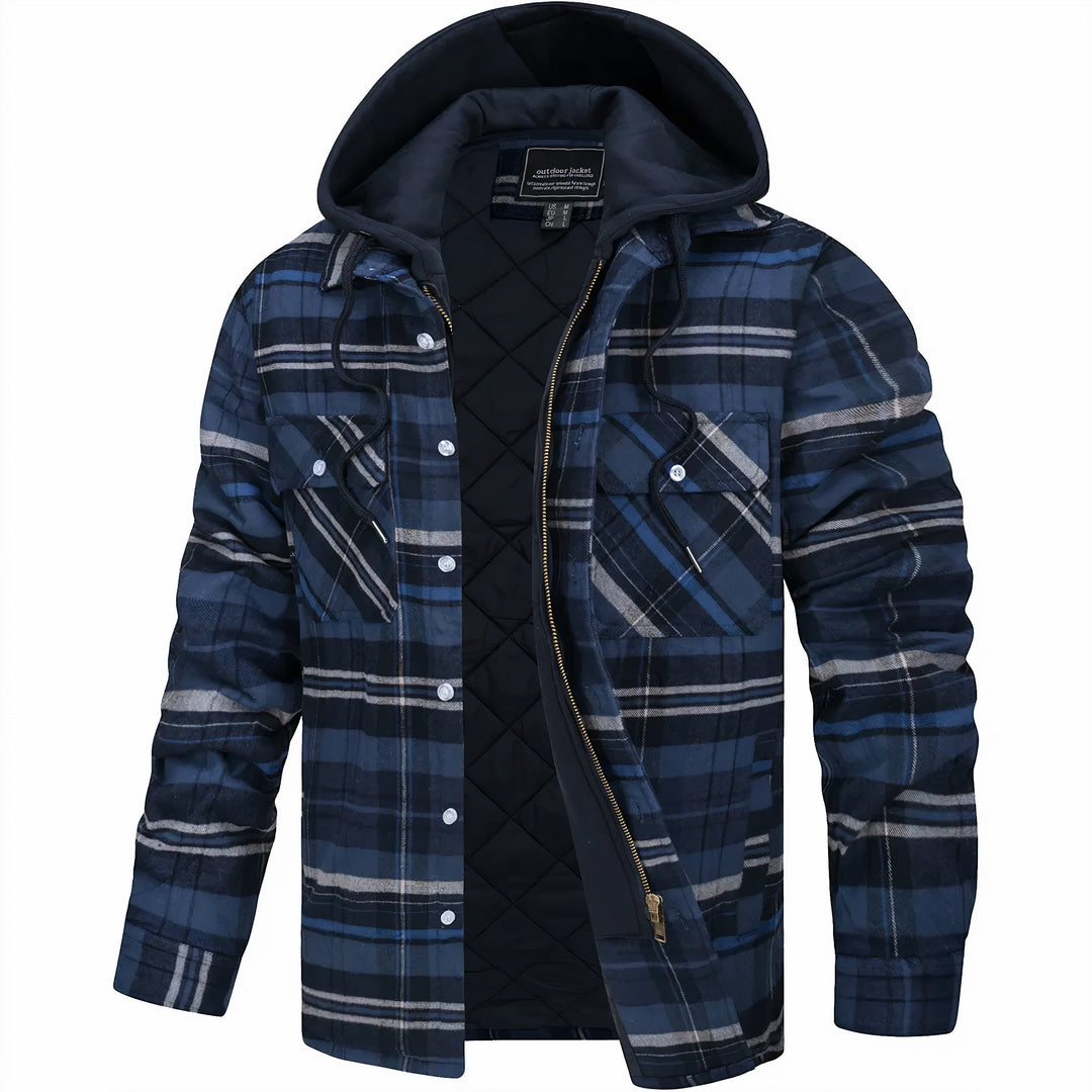 Pankraz | Checked jacket with zipper