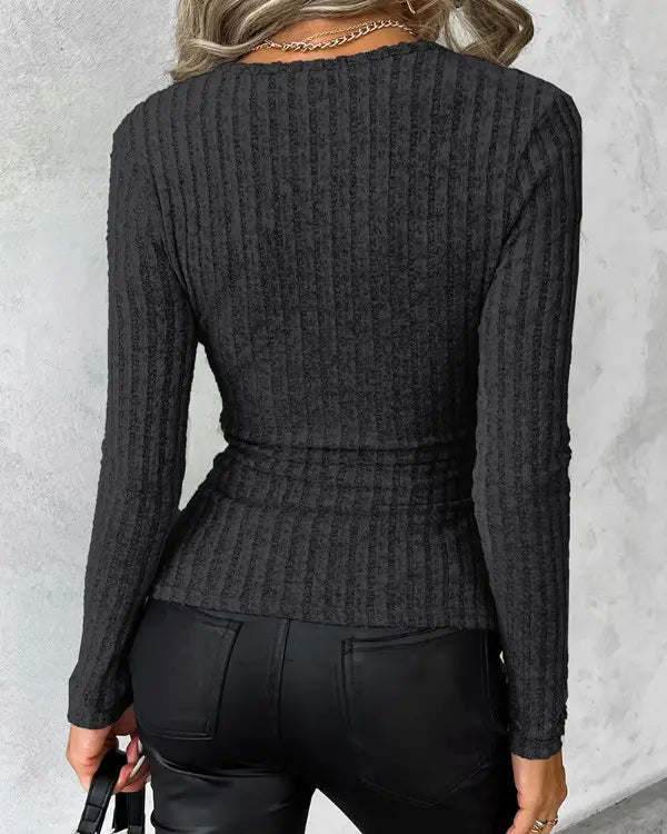 Elenore l Tight-fitting ribbed sweater