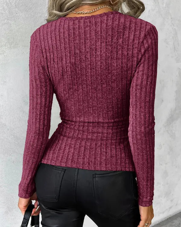 Elenore l Tight-fitting ribbed sweater