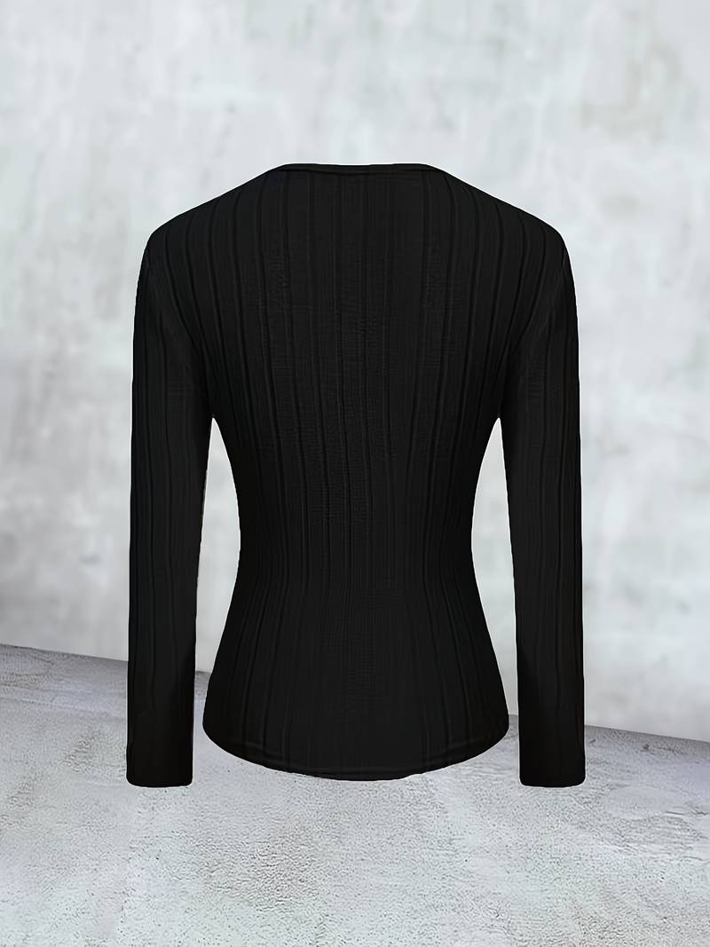 Elenore l Tight-fitting ribbed sweater