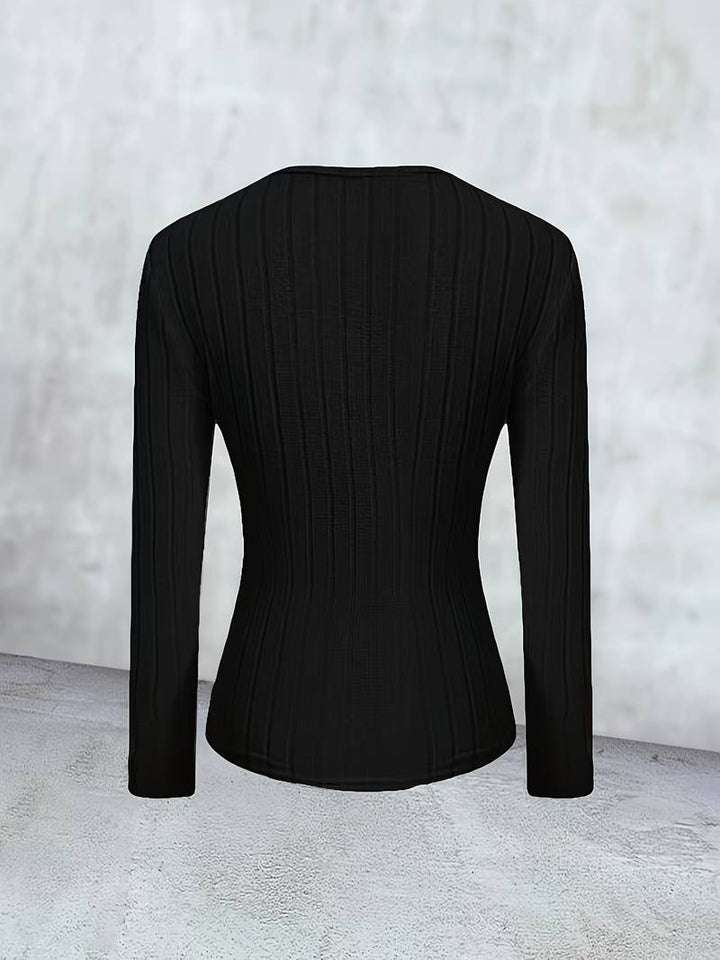 Elenore l Tight-fitting ribbed sweater