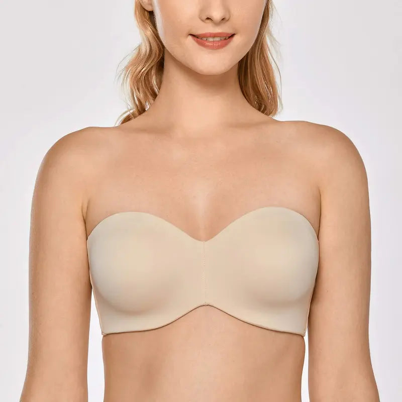 Silene | Non-slip bandeau bra with full support