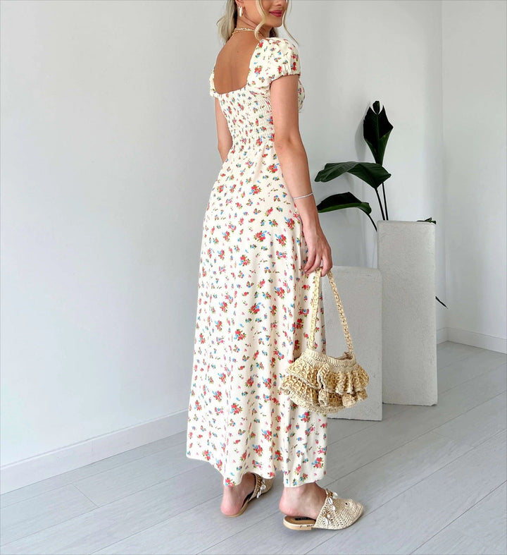 Rosamund | Midi dress with floral print