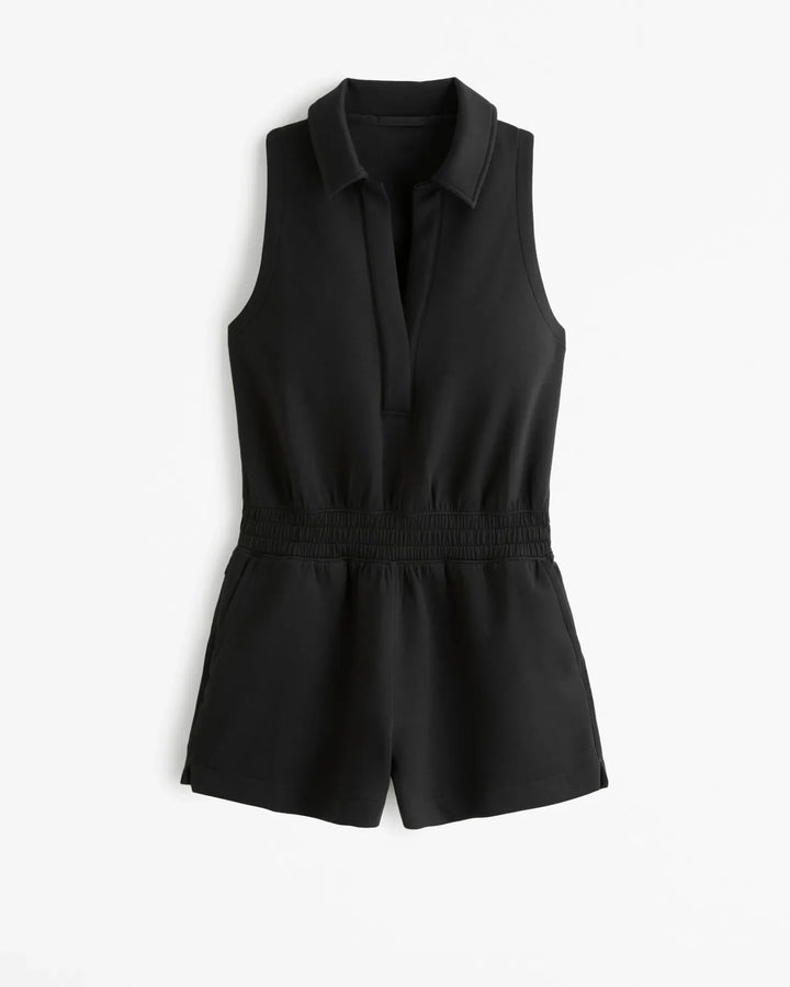 Elke | Knitted polo romper