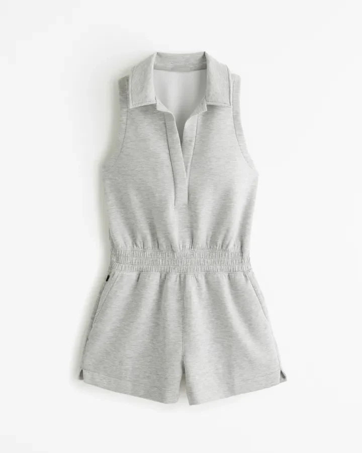 Elke | Knitted polo romper