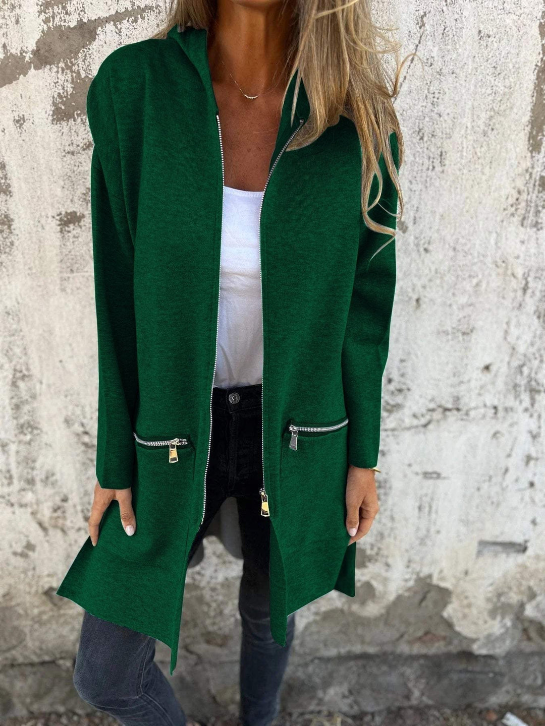 Theodora | Casual long-sleeved jacket with zipper