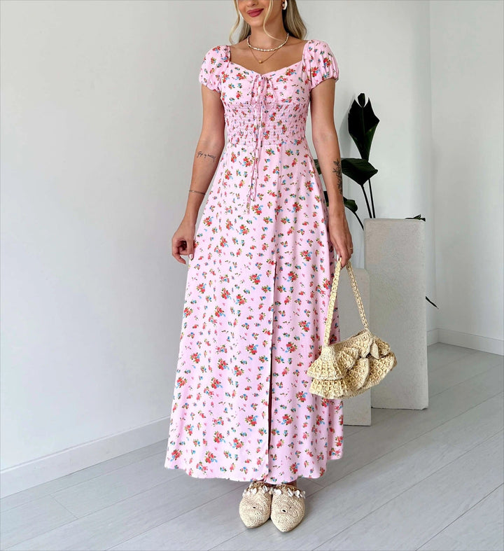 Rosamund | Midi dress with floral print