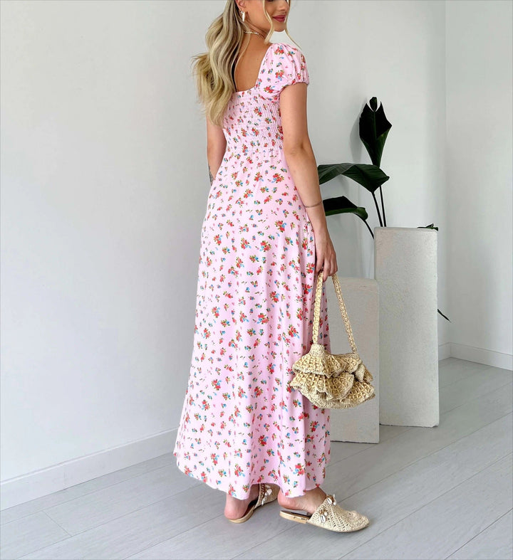 Rosamund | Midi dress with floral print
