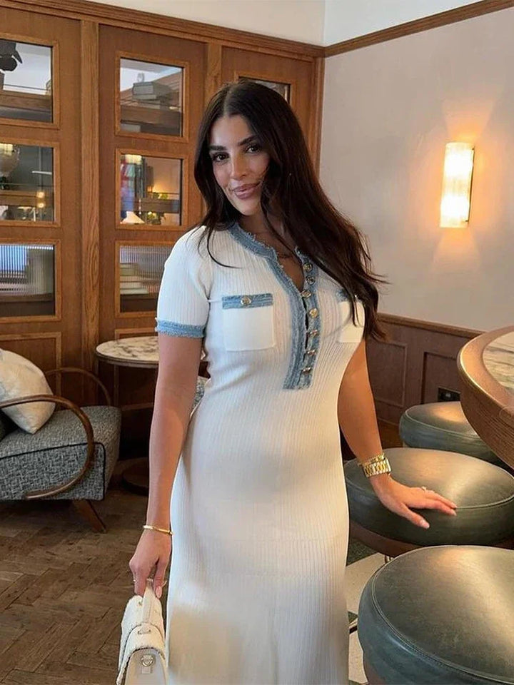 Marieke | Elegant knit chic dress