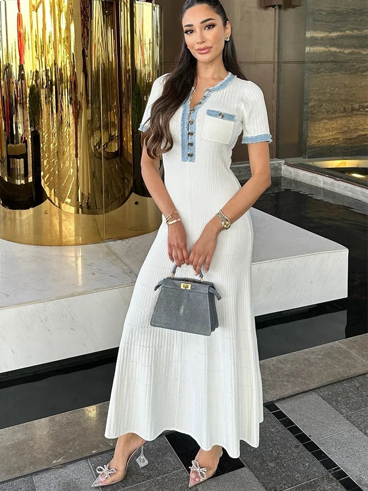 Marieke | Elegant knit chic dress