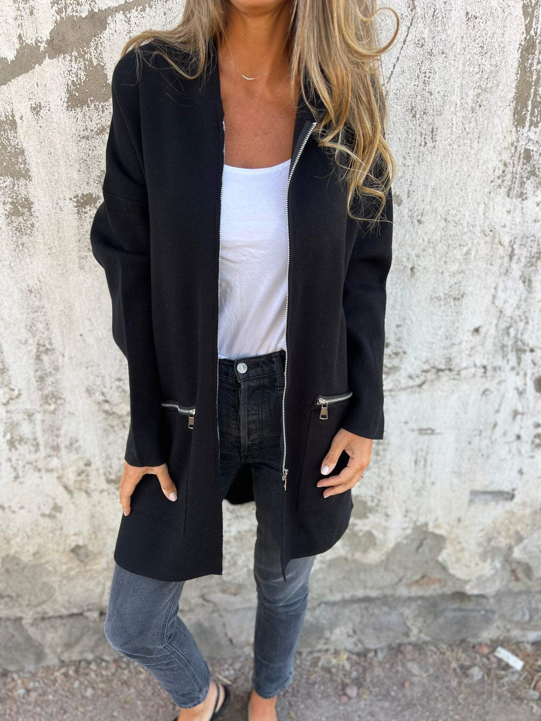 Theodora | Casual long-sleeved jacket with zipper
