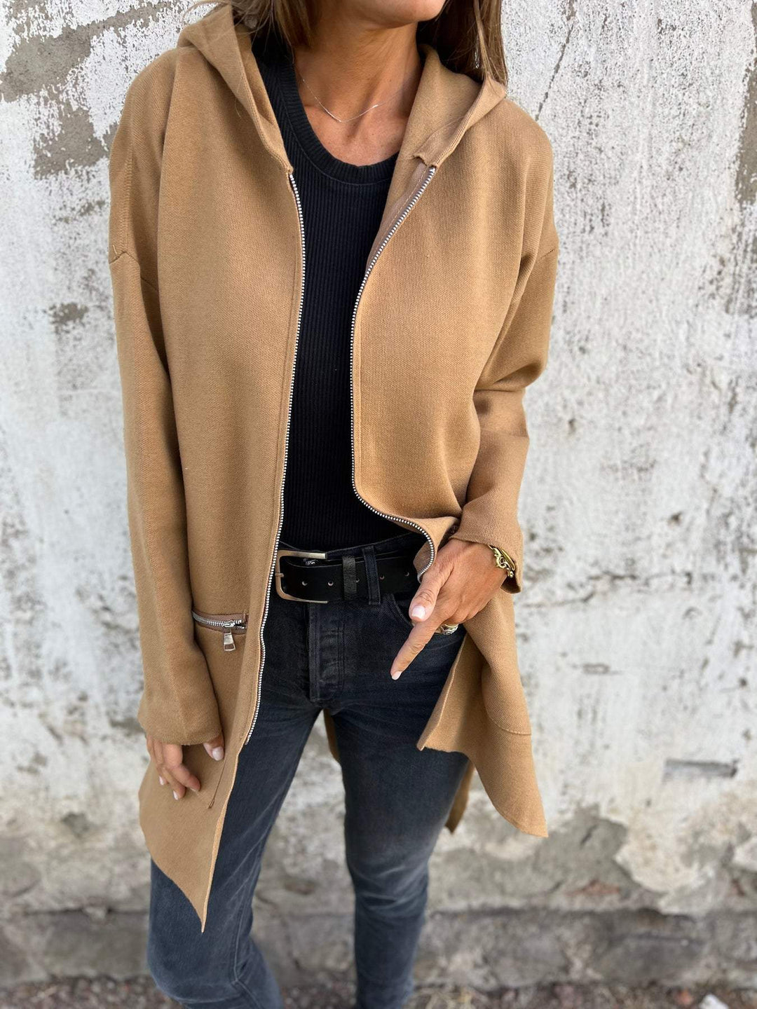 Theodora | Casual long-sleeved jacket with zipper