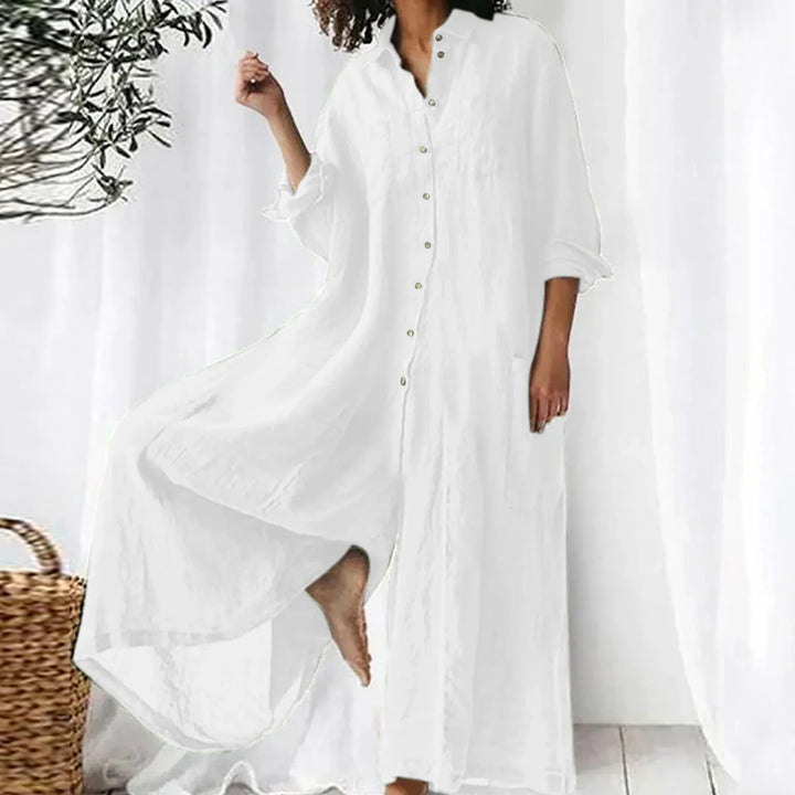 Helga | Timeless linen jumpsuit for women