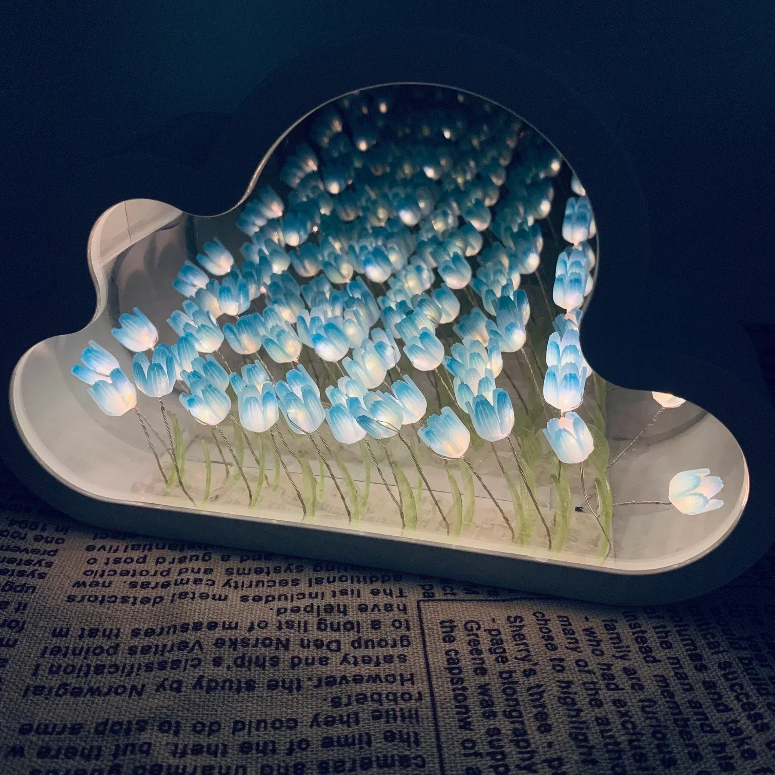Louisa | Forever infinite cloud mirror tulips