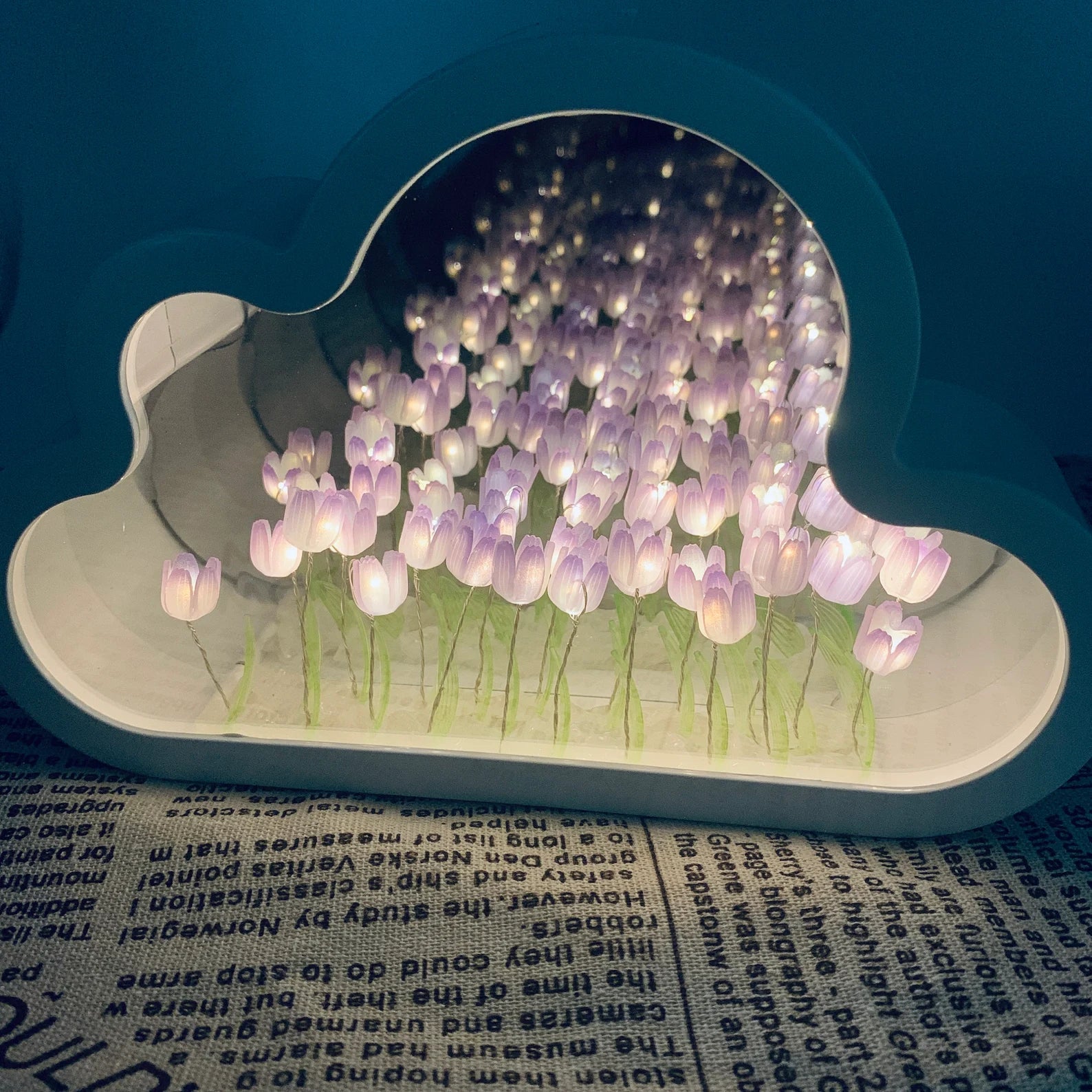 Louisa | Forever infinite cloud mirror tulips