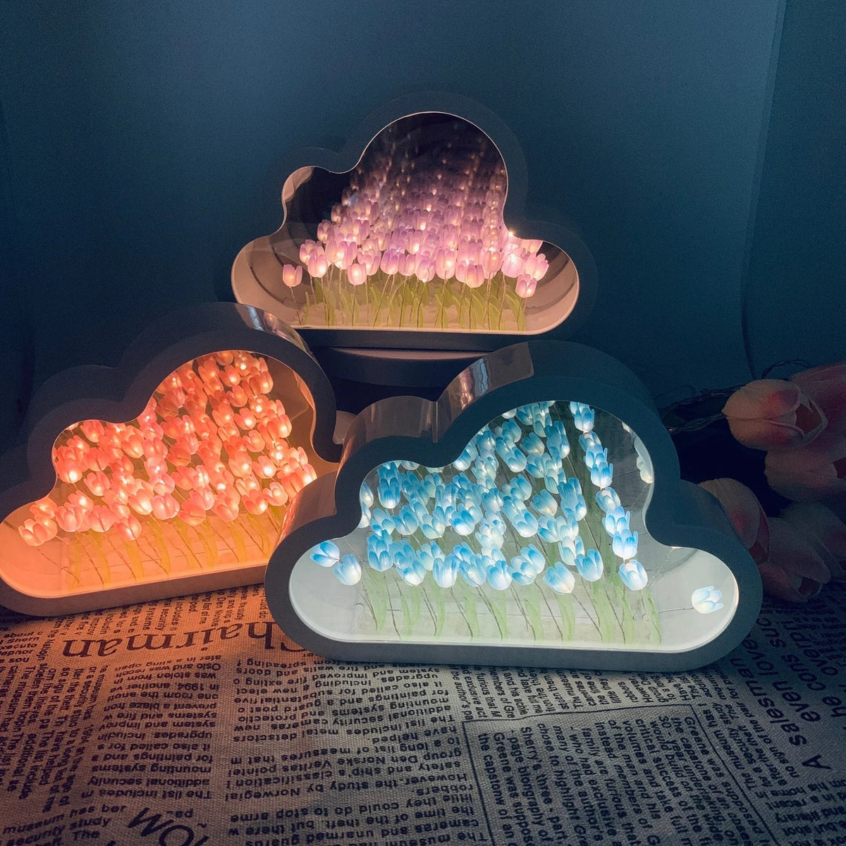 Louisa | Forever infinite cloud mirror tulips